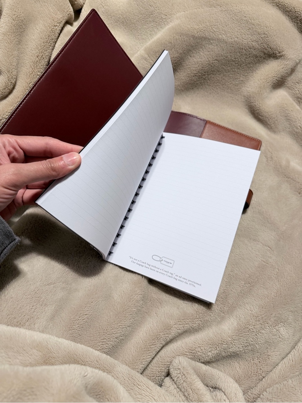 Coach Notebook In Signature Canvas With Holiday Train - Picture 6 of 6